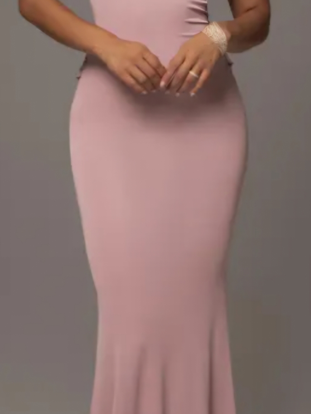 Mauve Off The Shoulder Maxi Dress